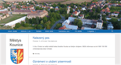 Desktop Screenshot of kounice.cz