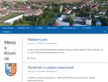 Tablet Screenshot of kounice.cz